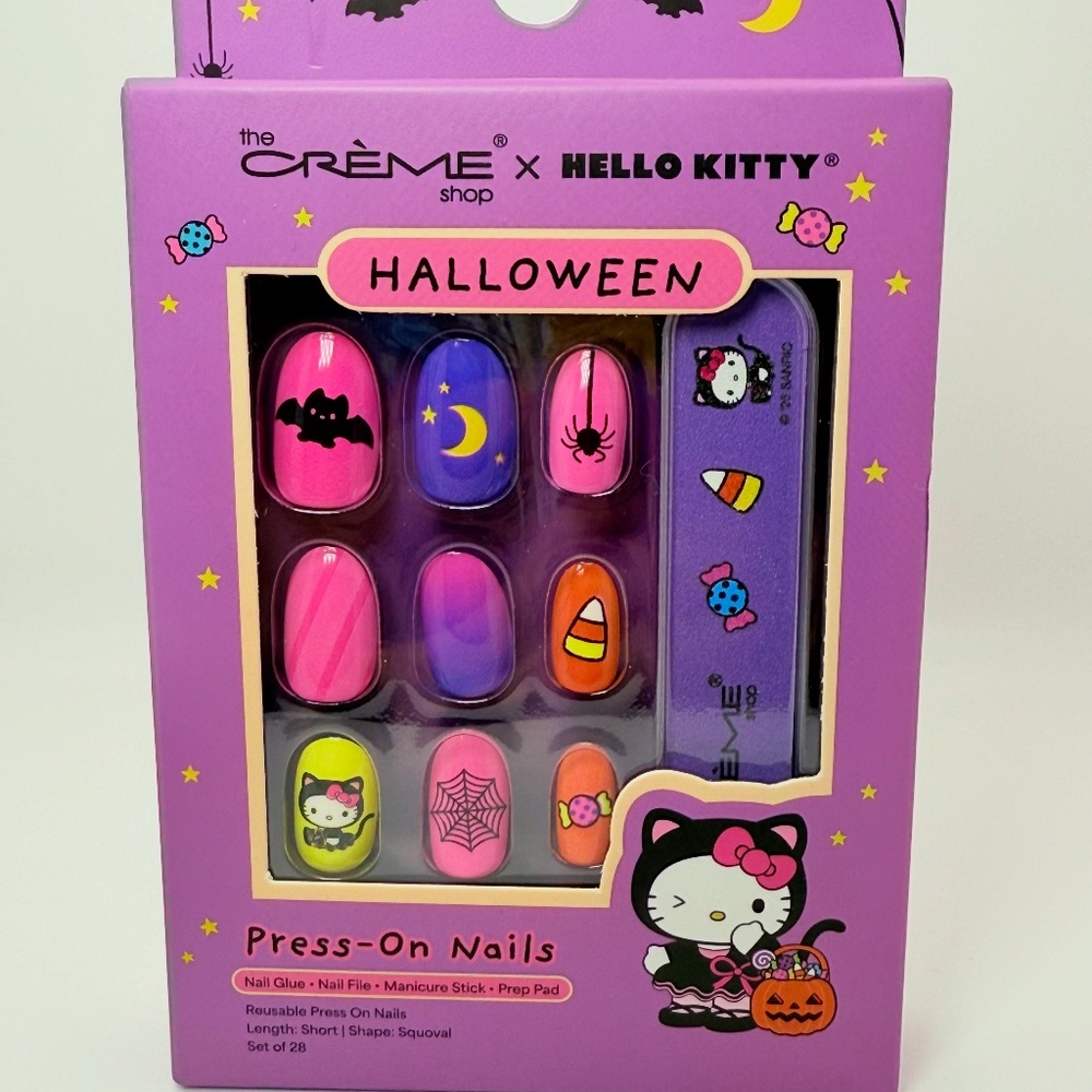 Hello Kitty x Crème Shop Halloween Press-On Nails | NEW